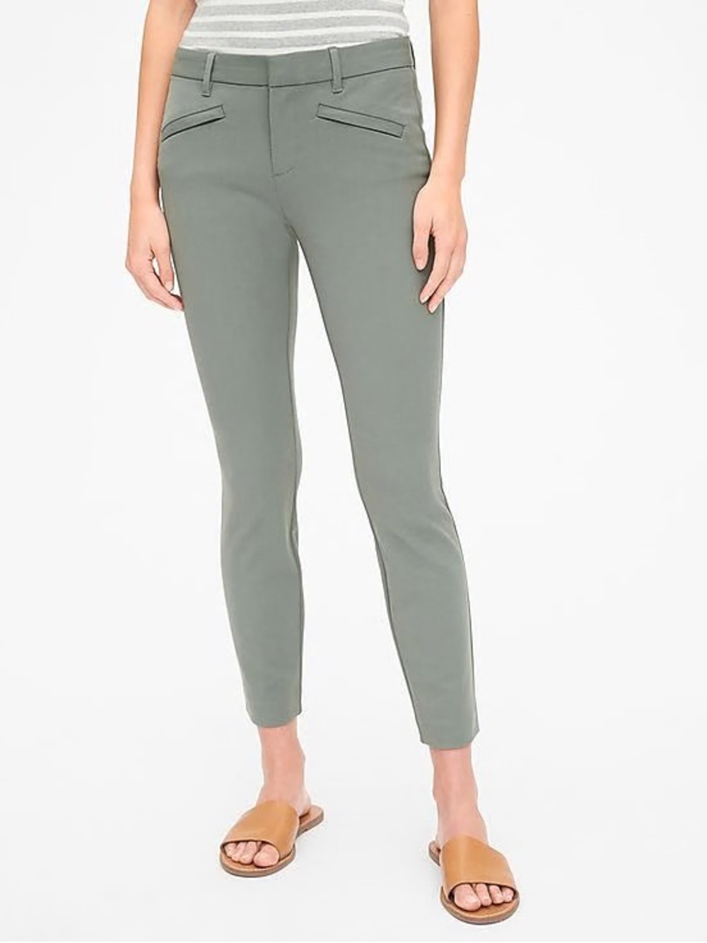 Gap Skinny Ankle Ponte Pants in Sage Green Size 2